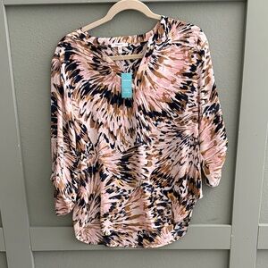 Maurices Multicolor Abstract Blouse - NWT - Medium